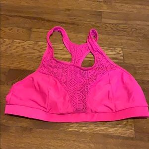 Hot pink bikini top- NEVER WORN